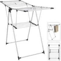 ML Opvouwbaar Droogrek - Droogrek - 16 Meter Drooglengte - Inklapbaar - Lichtgewicht - Voor Binnen en Balkon