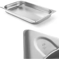 Hendi Gastronorm container – versterkte hoeken – 5L – 40mm hoog – roestvrij staal