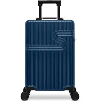 Bhppy Handbagage koffer 55x34x20 cm - Reiskoffer handbagage - TSA slot - 28L - Signature koffer Dark Denim