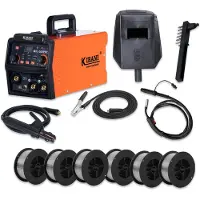Kibani Lasapparaat MIG-300PRO - Incl. 6 Rollen Lasdraad - IGBT-Inverter-Technologie - Semi-Automatische Omvormer - Lasapparaat Elektrisch - MIG - MMA - TIG