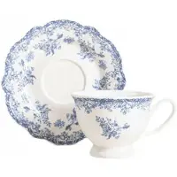 Homla Kopje met schoteltje LOURRY Dark Blue, 200 ml