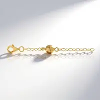 Cavill - Zilveren Ketting - 925 Sterling Zilver Verguld - Elegante Fijne Schakels - Gouden Magneetsluiting - Duurzaam Dagelijks Gebruik
