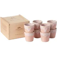 Costa Nova Espresso Kopjes Grespresso Soft Pink 80 ml - 8 stuks - Gift box