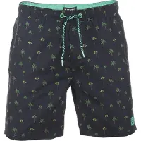 Riverso Heren Short RIVKai bequem Zwart L Volwassenen Zwemshort met Print met Elastische Band