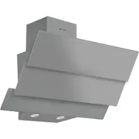 Wiggo WE-E633G(G) - Schuine Afzuigkap - 60cm - Grijs Triple Glas