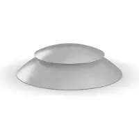 Höfats MOON Deksel 55 van roestvrij staal met ventilatiesysteem - afdekking om het verspreiden van as en vonken te voorkomen - de bolle vorm voorkomt waterophoping - weerbestendig, robuust, duurzaam