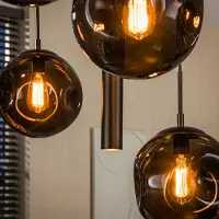 Fraaai - Archie hanglamp pendel 5+4-lichts - bruin