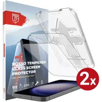 Rosso Screenprotector Geschikt voor Samsung Galaxy S23 | 9H Tempered Glass | Beschermglas | Glasplaatje | Case Friendly | Met Installatietray | Eenvoudige montage | 2-Pack