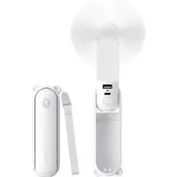 JISULIFE Handventilator F8 - Mini Ventilator Oplaadbaar - Draagbare Hand Fan met Zaklamp en Powerbank - 21 Uur Gebruiksduur