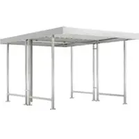 WSM Overkappingssysteem model Leipzig, dubbelzijdig, basiseenheid, B 2870 mm, gegalvaniseerd
