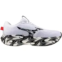 Mizuno Wave Rider 30 hardloopschoenen Wit Zwart AW26 Unisex, Maat 44,5 - EUR