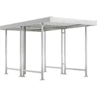 WSM Overkappingssysteem model Leipzig, dubbelzijdig, basiseenheid, B 2250 mm, gegalvaniseerd