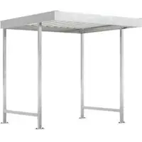 WSM Overkappingssysteem model Leipzig, eenzijdig, basiseenheid, D 2200 mm, B 2250 mm, gegalvaniseerd