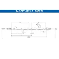 Ate 24.3727-3221.2 Handremkabel