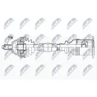 NTY NPW-WW-184 Aandrijfas