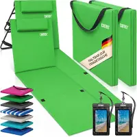 Detex Strandmat Set van 2 Groen 158x56x46cm gestoffeerd