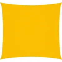 vidaXL Zonnescherm vierkant 2,5x2,5 m oxford stof geel