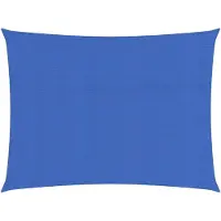 vidaXL Zonnezeil 160 g/m² 2x3 m HDPE blauw