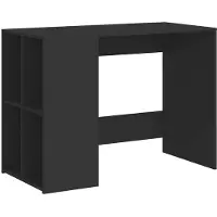 vidaXL Bureau 102x50x75 cm bewerkt hout zwart