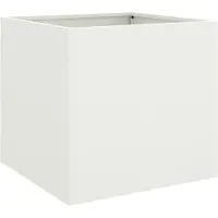 vidaXL Plantenbak 42x40x39 cm staal wit