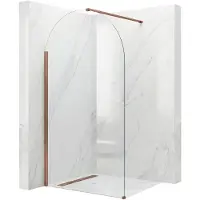 REA - Douchewand Heaven Brush Copper 100 - 0,8X100X200CM