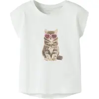 Name it Shirt 'NMFVotia' taupe / antraciet / lichtroze / wit