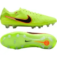 Nike Tiempo Legend 10 Elite Gras Voetbalschoenen (FG) Neongeel Zwart Oranje