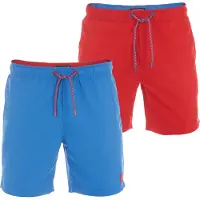 Riverso Heren Short RIVDavid 2 Pack bequem Veelkleurig L Volwassenen Sportieve Zwembroeken met Binnenslip