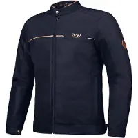 Ixon Cornet Marineblauw Bruin Textiele Motorjas Maat L