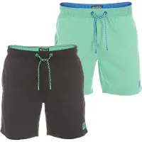 Riverso Heren Short RIVDavid 2 Pack bequem Veelkleurig 3XL Volwassenen Sportieve Zwembroeken met Binnenslip