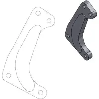 Moto-Master Supermotard Racing 320 Mm Yamaha 211034 Relocatiebeugel Remklauw