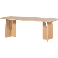 Woood Veere Eettafel - Massief Eikenhout - Mystic Brown - 220 x 100