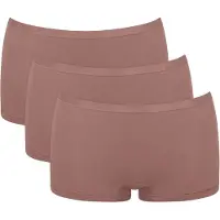 Sloggi GO Daily Cotton Short 3P Dames Onderbroek - CACAO -