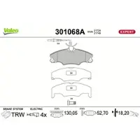 Valeo 301068A Remblokken