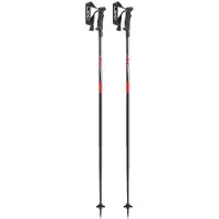 LEKI Hot Shot, skistokken, zwart/rood