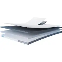 Cloudpillo Original Split Topper 200x200 - Afstelbaar - 4-Seizoenen - Voorzien van Elastieken - Matras topper