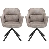 Benoa Eetkamerstoel Talas Adore - Taupe - set van 2