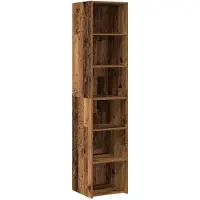 vidaXL Dressoir Oud hout 40 x 41 x 185 cm Bewerkt hout