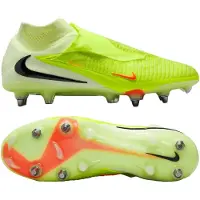 Nike Phantom 6 High Elite IJzeren-Nop Voetbalschoenen (SG) Pro Player Geel Oranje Zwart