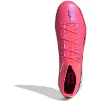 Adidas F50 Hyperfast League Mid Gras Voetbalschoenen (FG) Felroze Zwart Goud Wit