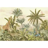 Overig Fotobehang Tropical Vintage Garden - Meerkleurig - 2,80m X 400cm