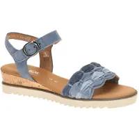 Gabor Sandaal 'Sandalette Damen 82-758-26 Echtleder in blau' blauw