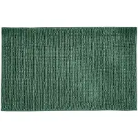 All stars Chenille badmat, wasbaar, antislipmat voor een veilige stand in de badkamer, zachte hoogpolige badmat van 100% polyester, snel drogend en hygiënisch, 50 x 80 cm, groen