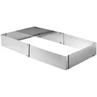 Orion Verstelbare stalen bakvorm 24-46x20-38 cm