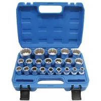 Stanley SATRA S-SHS21 - Dopsleutelset - 1/2" Aandrijving - 12-kantig - Cr-V Staal