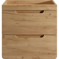 Vente-unique Hangend meubel onder waskom, naturel - 60 cm - ARUBA