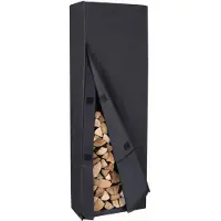 Lendo Online Hoes Brandhoutrek 50x25x148 cm Oxford Zwart