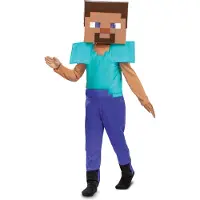Minecraft (MOJANG), Steve Fancy Dress, Maat S (4-6 jaar), Jongens