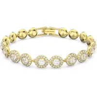 Swarovski Armband 'Una' goud / transparant