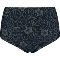 Black premium by emp Bikini Slip - Rooted in Reverence high waist Bikini-Hose - S tot M - voor Vrouwen - zwart - Maat M